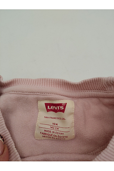 LEVIS Dívčí růžová bavlněná mikina oversized Vel. 10 A | LEVIS | obrázek 7