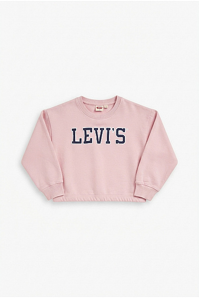 LEVIS Dívčí Růžová Bavlněná Mikina Oversized Vel. 10 A