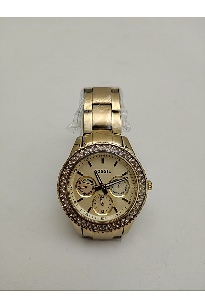 Fossil Zlaté luxusní dámské hodinky s kamínky | Fossil | obrázek 2