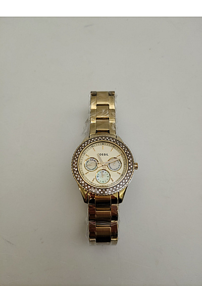 Fossil Zlaté luxusní dámské hodinky s kamínky | Fossil | obrázek 3