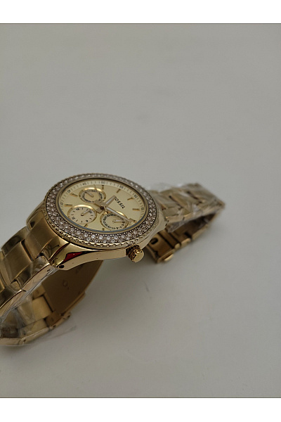 Fossil Zlaté luxusní dámské hodinky s kamínky | Fossil | obrázek 5