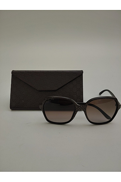 GUCCI Hnědé oversized sluneční brýle luxusní | GUCCI | obrázek 2