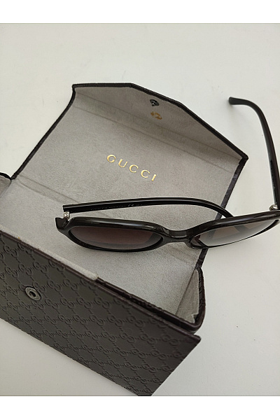 GUCCI Hnědé oversized sluneční brýle luxusní | GUCCI | obrázek 3