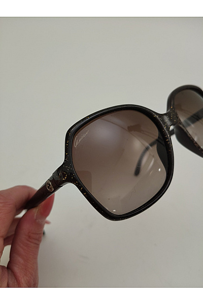GUCCI Hnědé oversized sluneční brýle luxusní | GUCCI | obrázek 10