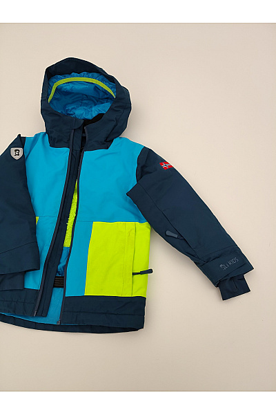 TROLLKIDS Dětská outdoorová bunda modro-zelená Velikost EU 116 | TROLLKIDS | obrázek 3
