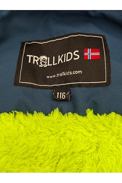 TROLLKIDS Dětská outdoorová bunda modro-zelená Velikost EU 116 | TROLLKIDS | obrázek 5
