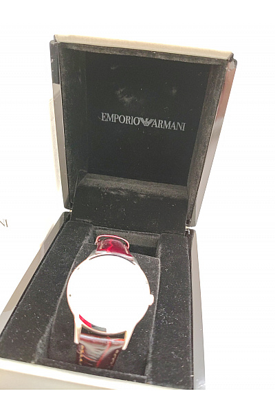 ARMANI Luxusní společenské hodinky s koženým řemínkem | ARMANI | obrázek 3