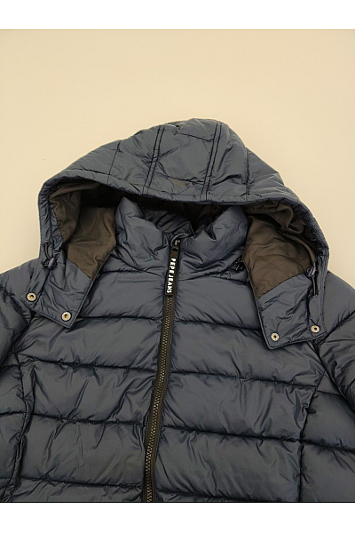Pepe Jeans Dámská modrá prošívaná bunda s kapucí se zipem Velikost L | Pepe Jeans | obrázek 4