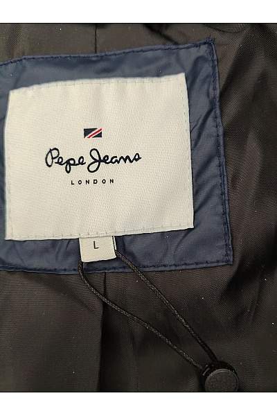 Pepe Jeans Dámská modrá prošívaná bunda s kapucí se zipem Velikost L | Pepe Jeans | obrázek 5