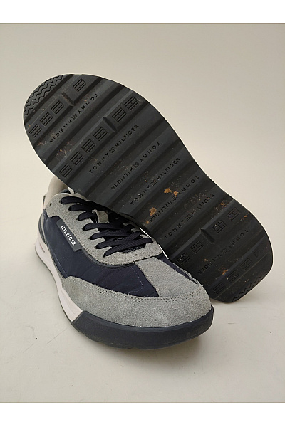 TOMMY HILFIGER Pánské tenisky T Core Mix Runner Šedé Vel. EU 45 | TOMMY HILFIGER | obrázek 3
