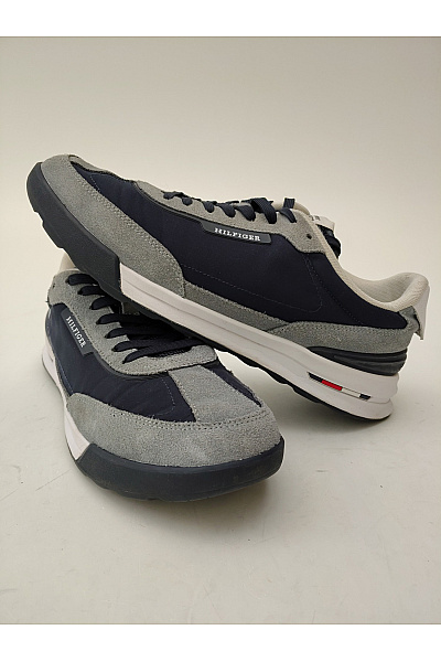 TOMMY HILFIGER Pánské tenisky T Core Mix Runner Šedé Vel. EU 45 | TOMMY HILFIGER | obrázek 4