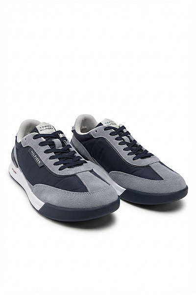 TOMMY HILFIGER Pánské Tenisky T Core Mix Runner Šedé Vel. EU 45