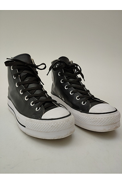 CONVERSE tenisky Chuck Taylor All Star Lift Platform Leather Hi Černé Velikost 41 | CONVERSE | obrázek 2