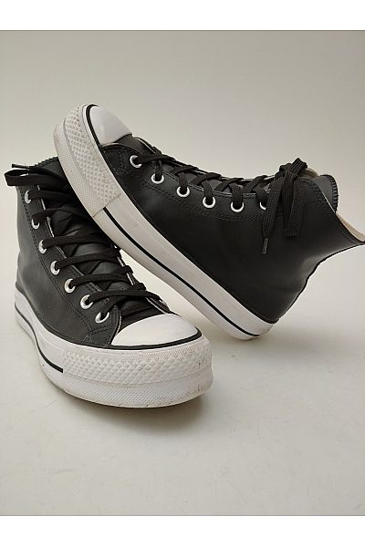 CONVERSE tenisky Chuck Taylor All Star Lift Platform Leather Hi Černé Velikost 41 | CONVERSE | obrázek 4