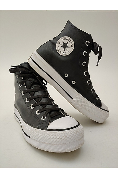 CONVERSE tenisky Chuck Taylor All Star Lift Platform Leather Hi Černé Velikost 41 | CONVERSE | obrázek 5