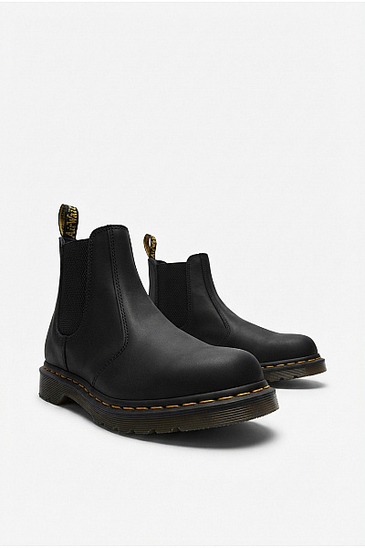 Dr.Martens Černé Pánské Kožené Kotníkové Chelsea Boty Velikost EU 41
