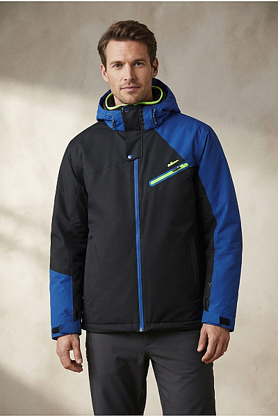 Peak Mountain Pánská Sportovní Zimní Lyžařská Bunda S Kapucí