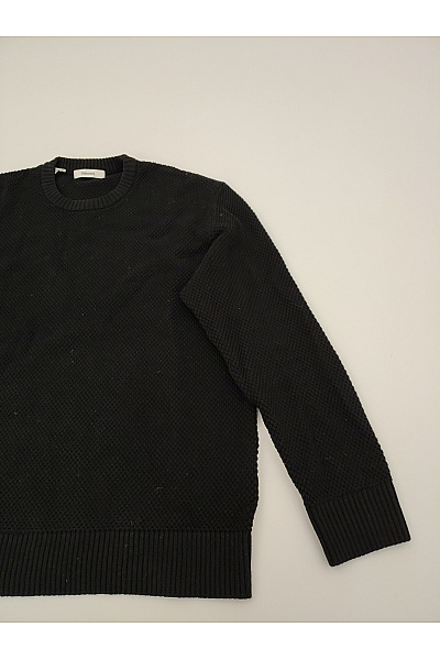 SELECTED Černý bavlněný pletený pulovr oversized Vel. XXL | SELECTED | obrázek 3