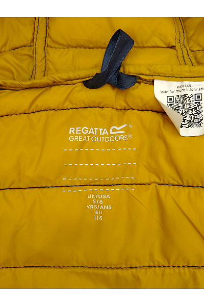 REGATTA Chlapecká prošívaná outdoorová bunda modro-žlutá Vel. UK 116 | REGATTA | obrázek 4