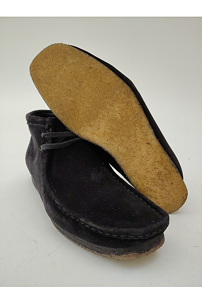 Clarks Černé kotníkové semišové mokasíny pánské vycházkové Vel. EU 42.5 | Clarks | obrázek 3