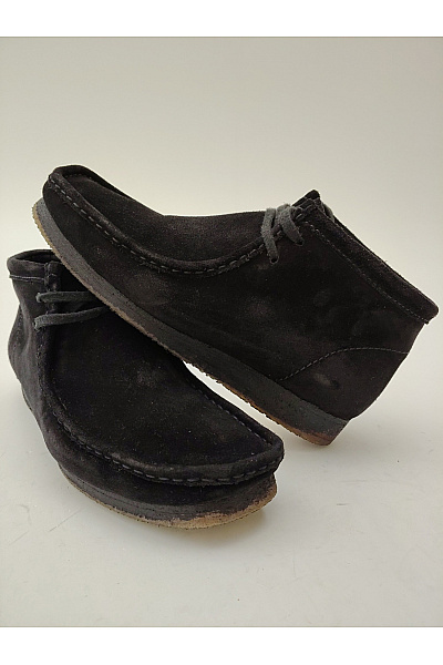 Clarks Černé kotníkové semišové mokasíny pánské vycházkové Vel. EU 42.5 | Clarks | obrázek 4