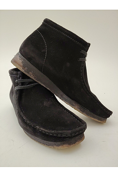 Clarks Černé kotníkové semišové mokasíny pánské vycházkové Vel. EU 42.5 | Clarks | obrázek 5