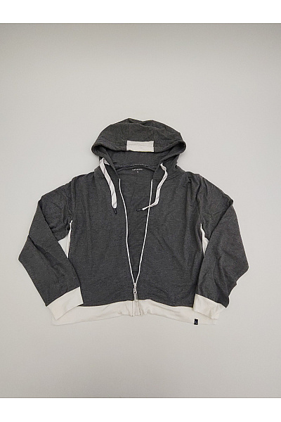 NATURANA Dámská šedá crop mikina na zip s kapucí Velikost EU S | NATURANA | obrázek 2