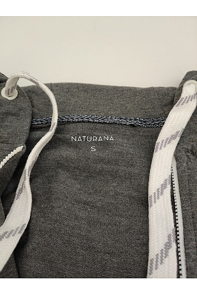 NATURANA Dámská šedá crop mikina na zip s kapucí Velikost EU S | NATURANA | obrázek 6