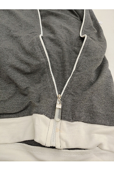NATURANA Dámská šedá crop mikina na zip s kapucí Velikost EU S | NATURANA | obrázek 11
