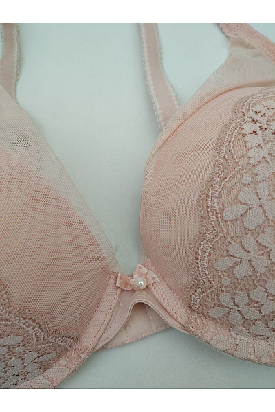 Lasca Béžová krajková push up podprsenka s kosticemi Velikost EU 70C | Lasca | obrázek 3