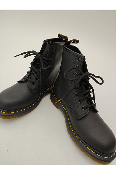 Dr.Martens Černé kožené kotníkové šněrovací boty s kulatou špičkou Velikost EU 38 | Dr.Martens | obrázek 6