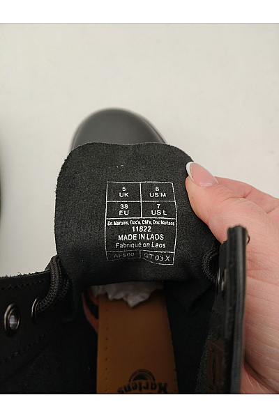 Dr.Martens Černé kožené kotníkové šněrovací boty s kulatou špičkou Velikost EU 38 | Dr.Martens | obrázek 7