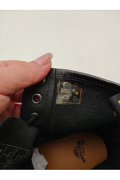 Dr.Martens Černé kožené kotníkové šněrovací boty s kulatou špičkou Velikost EU 38 | Dr.Martens | obrázek 8