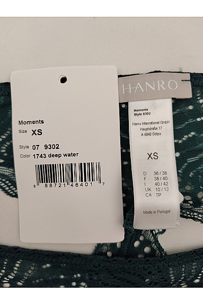 HANRO Dámská krajková tanga zelená | HANRO | obrázek 6