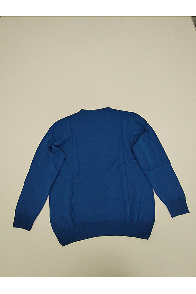 Denim culture Pánský modrý pletený pulovr basic Velikost XXL | denim culture | obrázek 9