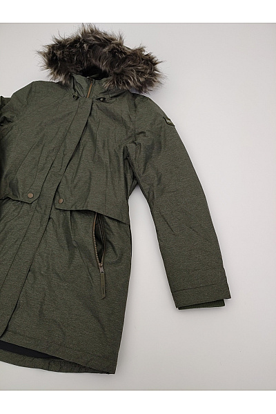 O'NEILL Dámská khaki parka s kapucí a kožíškem | O'NEILL | obrázek 3