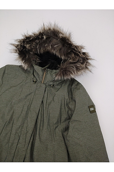 O'NEILL Dámská khaki parka s kapucí a kožíškem | O'NEILL | obrázek 4