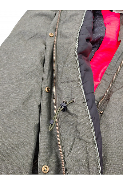 O'NEILL Dámská khaki parka s kapucí a kožíškem | O'NEILL | obrázek 10