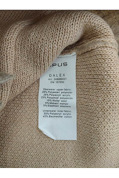 OPUS Béžový pletený kardigan na knoflíky s perlami | OPUS | obrázek 8