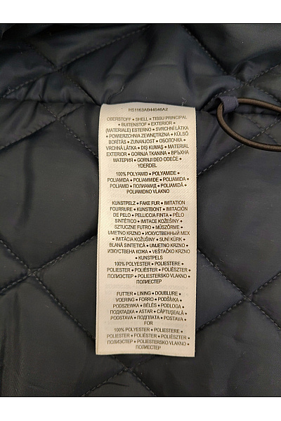 Sublevel Modrá zimní bunda s kapucí a kožíškem Velikost X-LARGE | Sublevel | obrázek 6
