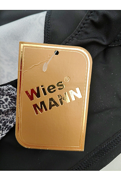 Wies MANN Dámské černé kalhotky s leopardím vzorem Vel. EU 44 | Wies MANN | obrázek 6