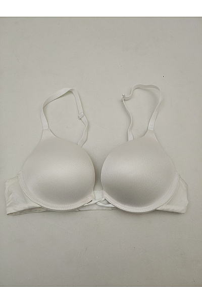 La Senza Bílá Hladká Push Up Podprsenka S Kosticemi