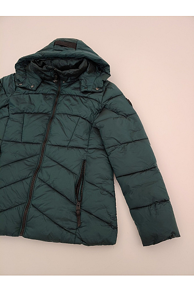 Geographical Norway Zelená prošívaná zimní bunda s kapucí Vel. EU 3/L | Geographical Norway | obrázek 3