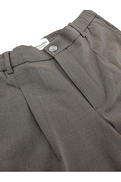 JACK & JONES Hnědé společenské kalhoty s puky | JACK & JONES | obrázek 4