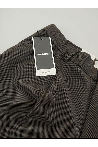JACK & JONES Hnědé společenské kalhoty s puky | JACK & JONES | obrázek 7