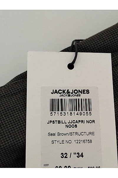 JACK & JONES Hnědé společenské kalhoty s puky | JACK & JONES | obrázek 8