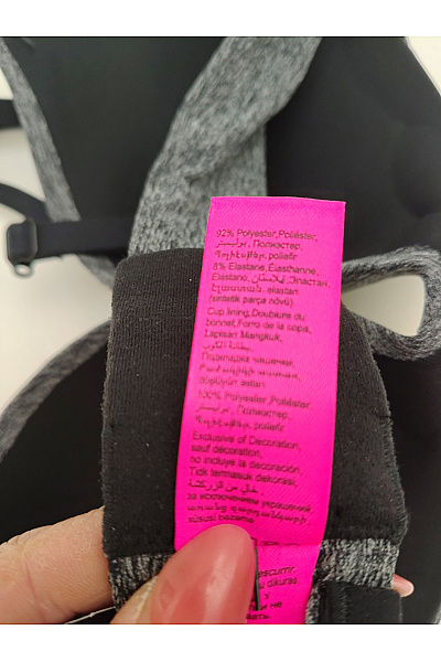 La Senza Šedá hladká push up podprsenka s vycpanými košíčky | La Senza | obrázek 6