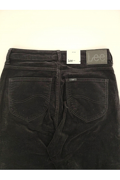 Lee Černé bavlněné manšestrové skinny kalhoty s vysokým pasem Velikost US W29 L31 | Lee  | obrázek 6