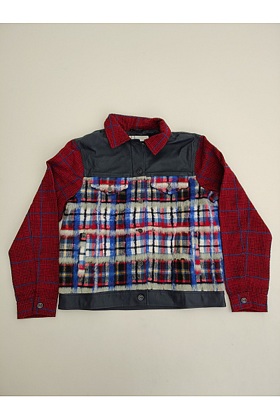 DESIGUAL Barevná kostkovaná přechodová bunda krátká Vel. L | DESIGUAL | obrázek 2