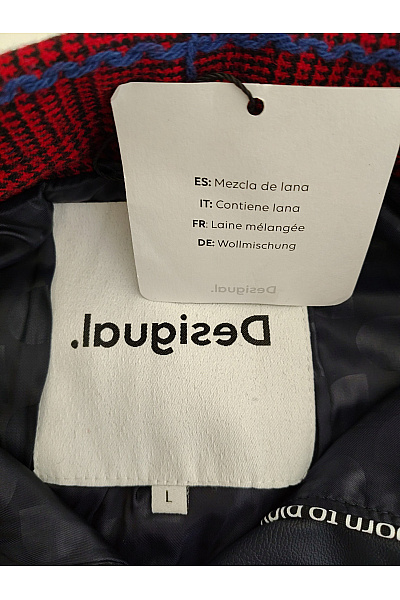 DESIGUAL Barevná kostkovaná přechodová bunda krátká Vel. L | DESIGUAL | obrázek 7